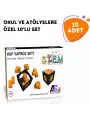 10 Adet STEM Küp Yapboz Seti - 7 Parçalı Geometrik Zeka Oyunu