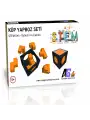 STEM Küp Yapboz Seti - 7 Parçalı Geometrik Zeka Oyunu