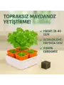 Topraksız Tarım Seti – 6 Bölmeli Mini Hidroponik Bahçe Seti