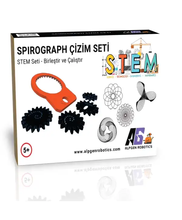 STEM Spirograph Sanat Seti - Çocuklar ve Yetişkinler İçin