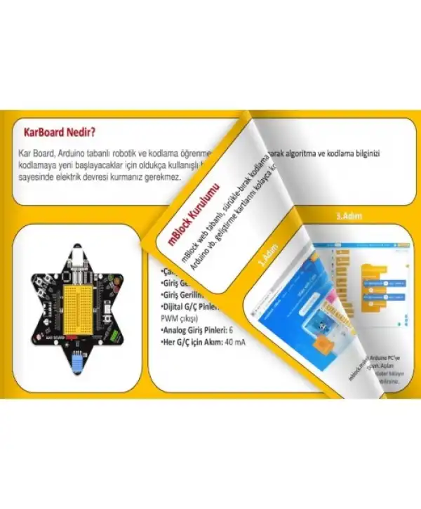 Kar Board Arduino Robotik Kodlama Seti