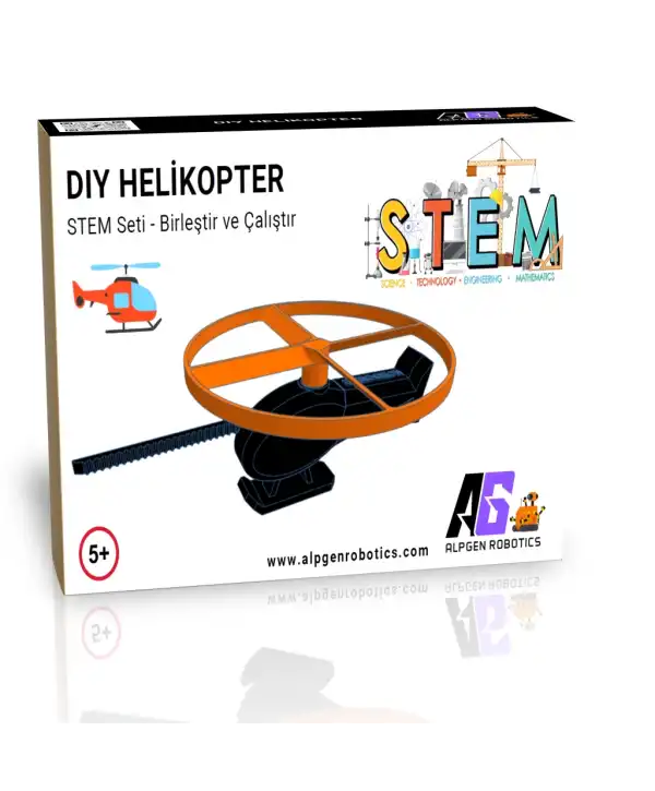 STEM Helikopter Seti - Çocuklar İçin Eğlenceli ve Eğitici Montaj Oyuncağı