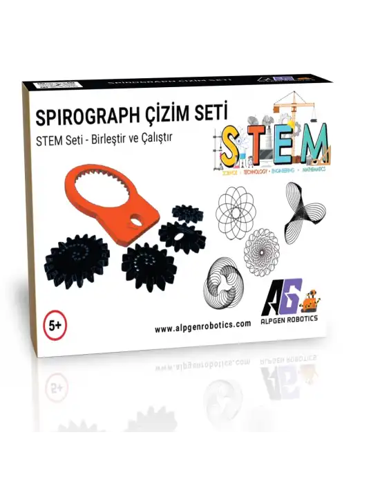 STEM Spirograph Sanat Seti - Çocuklar ve Yetişkinler İçin