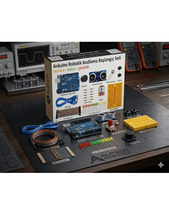 Arduino Uno (Klon) R3 Robotik Kodlama Başlangıç Seti 44 Parça + Proje Kitapçığı