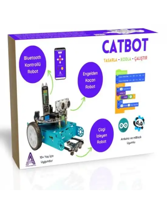 CATBOT Arduino Robot Geliştirme Seti 10lu Paket