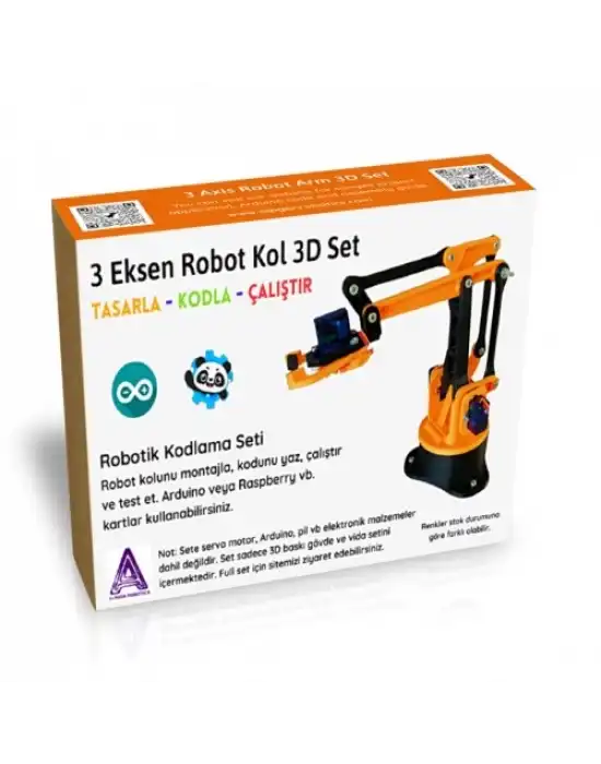3D PLA Baskı Robot Kol (Elektroniksiz) Demonte