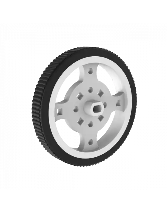 Sarı DC Motor Uyumlu Geçmeli Tekerlek