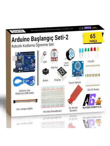 65 Parça Arduino Uno Robotik Kodlama Başlangıç Seti-2