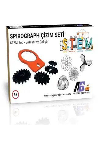 STEM Spirograph Sanat Seti - Çocuklar ve Yetişkinler İçin