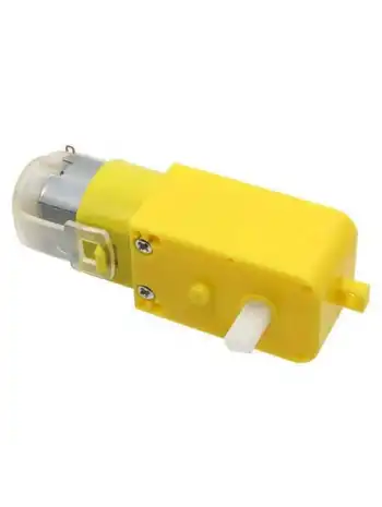 6V 250rpm Redüktörlü DC Motor - Sarı Motor (Sarı Tekerlek Uyumlu)
