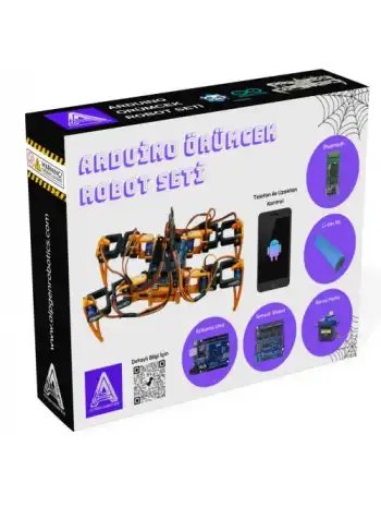Arduino Örümcek Robot Seti Montajlı (Full Set)