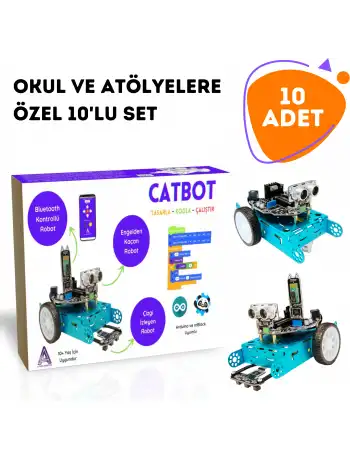 CATBOT Arduino Robot Geliştirme Seti 10lu Paket