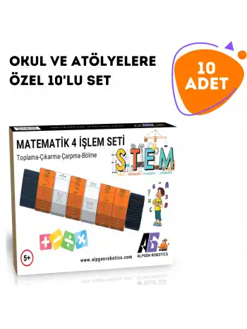 10 Adet STEM Matematik 4 İşlem Seti