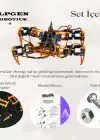 3D PLA Baskı Örümcek Robot Gövdesi (Elektroniksiz) Demonte