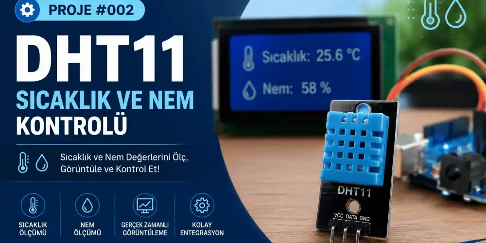 Proje #002 DHT11 Sıcaklık ve Nem Kontrolü