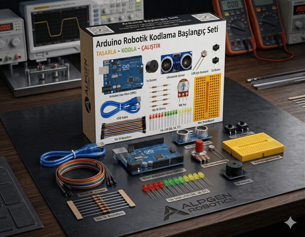 Arduino Seti Arduino UNO R3 Başlangıç Seti 44 Parça ve Proje Kitapçığı