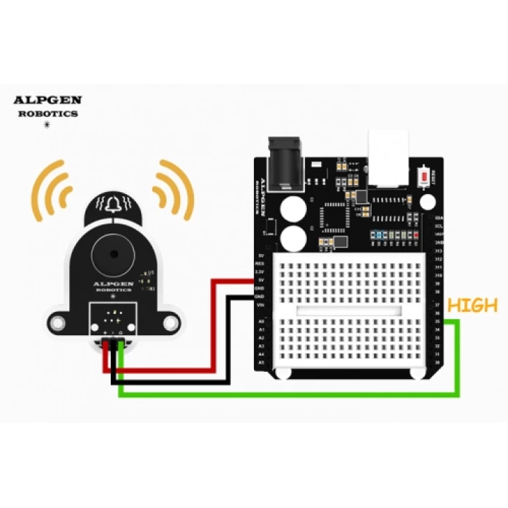 10mm Aktif Buzzer Modülü