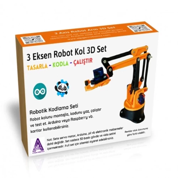 3D PLA Baskı Robot Kol (Elektroniksiz) Demonte