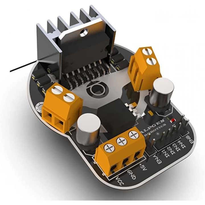 Arduino L298N Voltaj Regulatörlü Çift DC Motor Sürücü Modülü