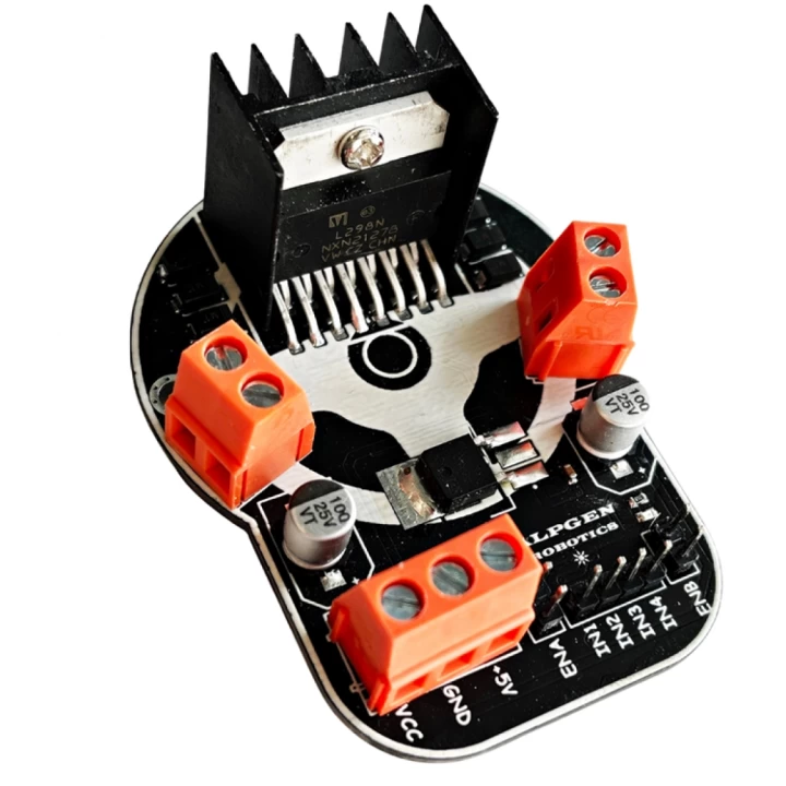 Arduino L298N Voltaj Regulatörlü Çift DC Motor Sürücü Modülü