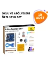 10 Adet 44 Parça Arduino Uno Robotik Kodlama Başlangıç Seti-1