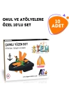 10 Adet STEM Suda Yüzen Bot Seti - Çocuklar İçin Eğitici ve Eğlenceli Bilim Seti!