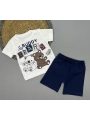 Erkek Bebek My Buddy Bears Baskılı Tişört Şort Takımı 6-18 Ay