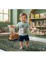 Erkek Bebek My Buddy Bears Baskılı Tişört Şort Takımı 6-18 Ay
