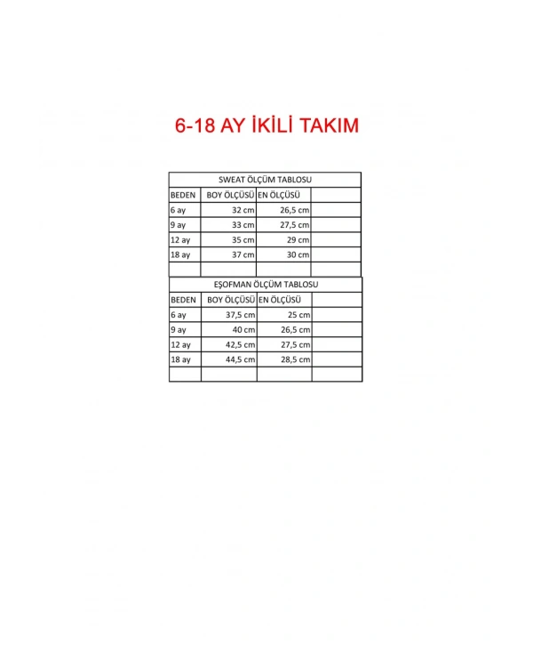 Kız Bebek Baskılı Çıt Çıtlı Alt Üst İkili Gündelik Takım 6-18 Ay