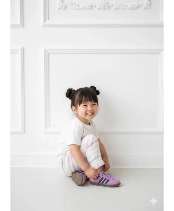 Kız Çocuk Desenli 3’lü Paket Gündelik Rahat Pantolon Seti 2-7 Yaş