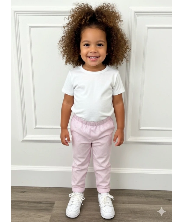 Kız Çocuk Desenli 3’lü Paket Gündelik Rahat Pantolon Seti 2-7 Yaş