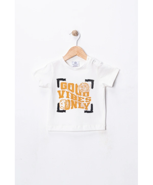 Erkek Çocuk Şapka Hediyeli Mevsimlik 3lü Kombin Takım - Ceket, Baskılı Tişört ve Pantolon