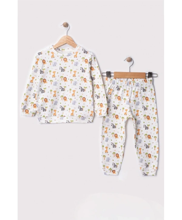 Unisex Çocuk Dijital Baskılı %100 Pamuk & Kaşkorse İkili Takım Premium Seri