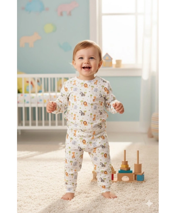 Unisex Çocuk Dijital Baskılı %100 Pamuk & Kaşkorse İkili Takım Premium Seri