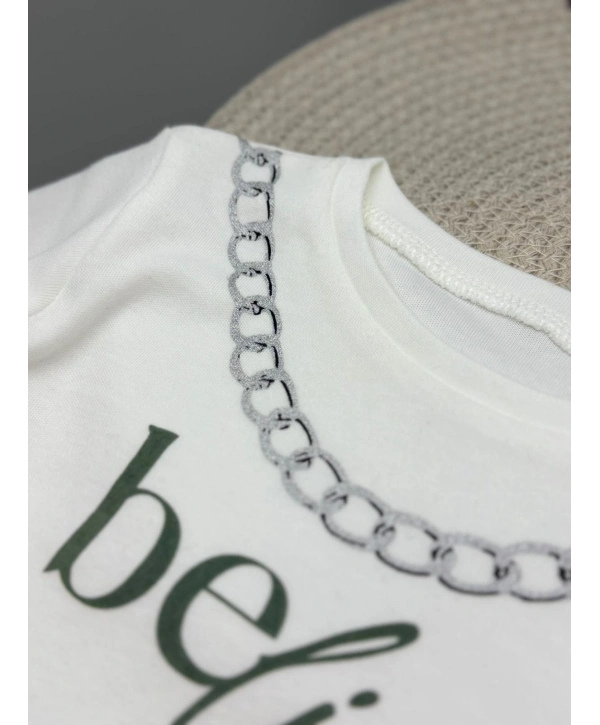 Unisex Çocuk %100 Pamuk, Baskılı, Düz Yaka Sweatshirt