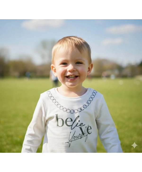 Unisex Çocuk %100 Pamuk, Baskılı, Düz Yaka Sweatshirt