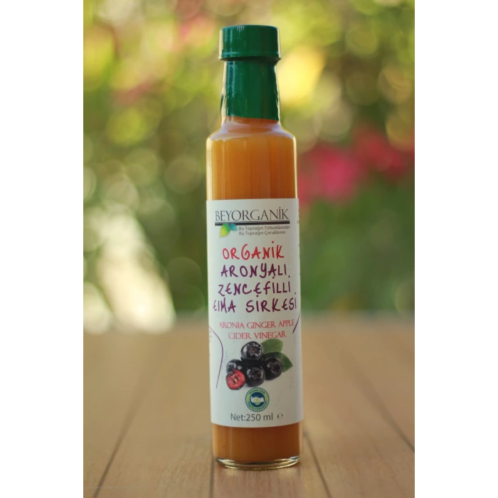 Beyorganik Organik Aronyalı Zencefilli Elma Sirkesi 250ml