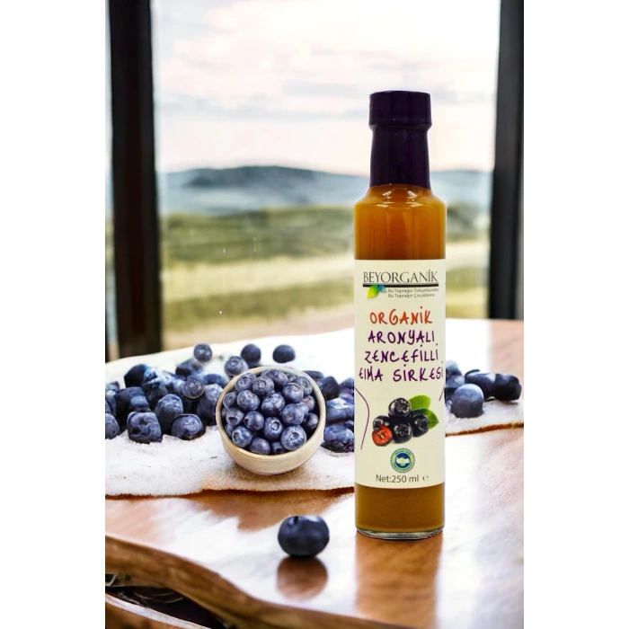 Beyorganik Organik Aronyalı Zencefilli Elma Sirkesi 250ml