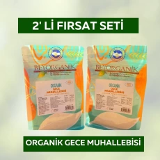 2Li Set - Organik Gece Muhallebisi 200 gr ( PAPATYA İLAVELİ) +6 ay