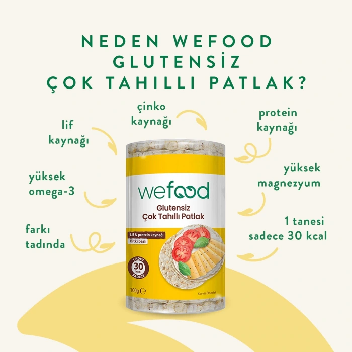 Wefood Çok Tahıllı Patlak (100 gr)