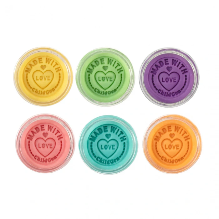 ChildGen Doğal Oyun Hamuru Pastel Renkler 6lı Set (6x125 gr)