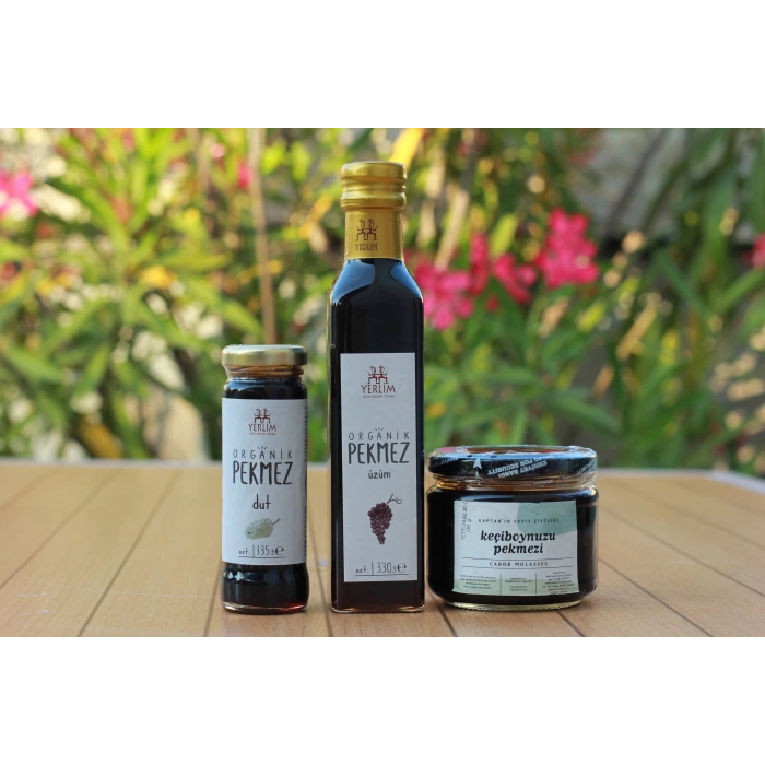 Organik Pekmez 3lü Set (Dut- Üzüm - Keçiboynuzu)