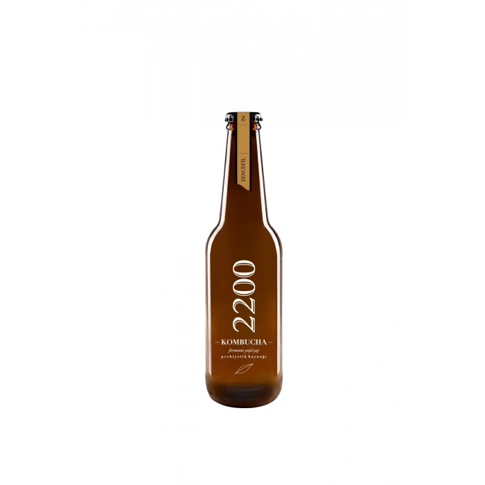 Kombucha 2200 Zencefil Fermente Yeşil Çay (330 ml)