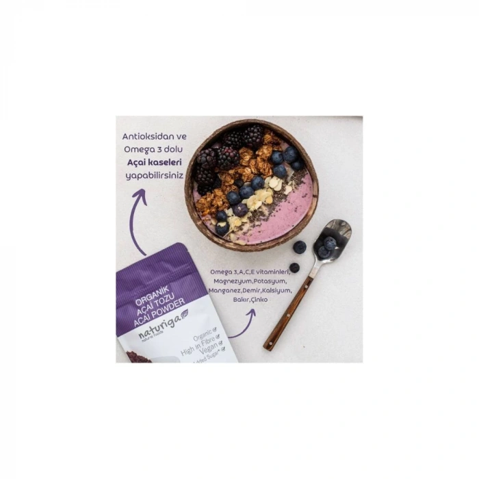 Naturiga Organik Açai Tozu (50gr)
