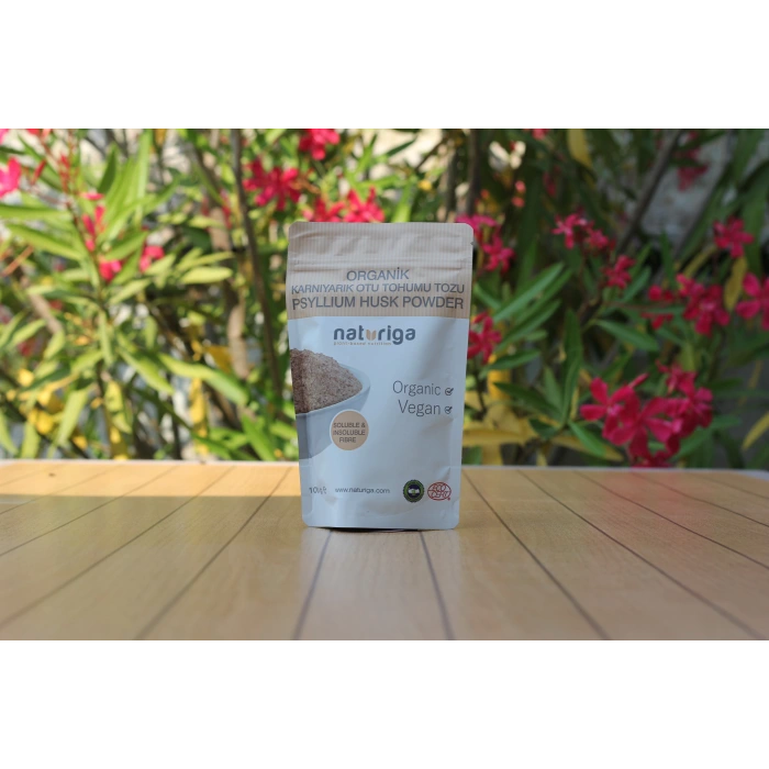 Naturiga Organik Karnıyarık Otu Tohumu Tozu (Psyllium Husk) 100 gr