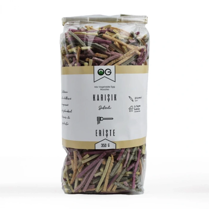 OG Natural Karışık Sebzeli Ev Eriştesi (350 gr)