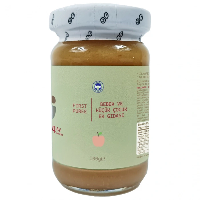 OG Natural Organik Elma Püresi +4 Ay (100 gr)
