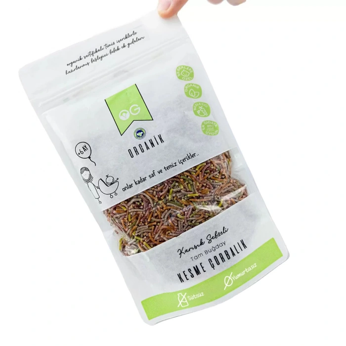 OG Natural Organik Karışık Sebzeli Tam Buğday Kesme Çorbalık +8 Ay (200 gr)