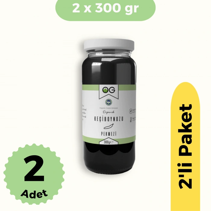 OG Natural Organik Keçiboynuzu Pekmezi 2li Set (300 gr)