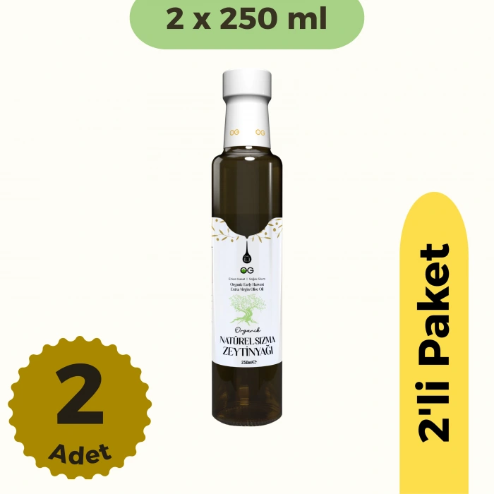 OG Natural Organik Zeytinyağı (Bebeklere uygun) 250 ml 2li Set